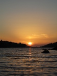 SX28841 Sunset over Pentre-castell, Llyn Peris reservoir.jpg